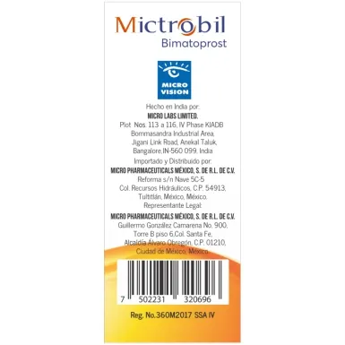 Mictrobil 0.3 mg/mL Ophthalmic Solution – 3 mL Bottle (Generic for Latisse®) | CMC Pharmacy Cabo Delivery in Cabo Best Pharmacy In Cabo Cabo San Lucas
