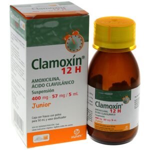 Amoxicillin and Clavulanate Potassium 400 mg / 57 mg - Oral Suspension for Children (Generic Augmentin®) available at CMC Pharmacy in Cabo San Lucas - order online with fast prescription and pharmacy delivery in Los Cabos, Mexico