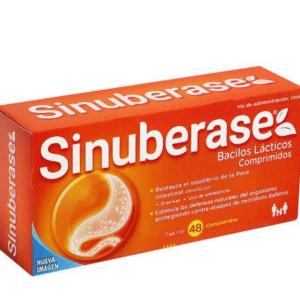 Sinuberase® Probiotic Suspension - Bacillus clausii 2 Billion CFU, 10 x 5 mL Ampoules available at CMC Pharmacy in Cabo San Lucas - order online with fast prescription and pharmacy delivery in Los Cabos, Mexico