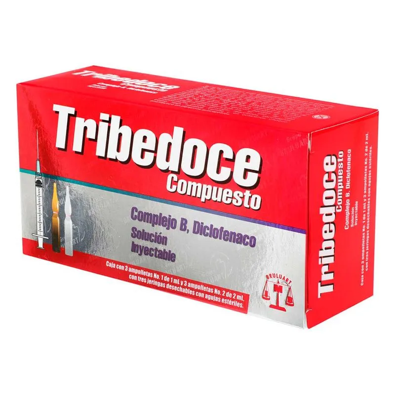Vitamin B12 Energy Shot – Tribedoce Injectable Complex with B1, B6 & B12 (3 Ampoules) | CMC Pharmacy Cabo Delivery in Cabo Vitamin B12 Energy Shot - Tribedoce Injectable Complex with B1, B6 & B12 (3 Ampoules) available at CMC Pharmacy in Cabo San Lucas - order online with fast prescription and pharmacy delivery in Los Cabos, Mexico