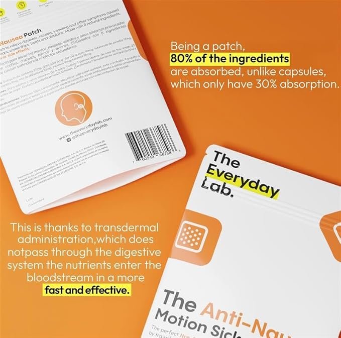 Natural Motion Sickness Patch – 72-Hour Anti-Nausea Relief | Everyday Lab | CMC Pharmacy Cabo Delivery in Cabo Natural Motion Sickness Patch – 72-Hour Anti-Nausea Relief | Everyday Lab - Image 5