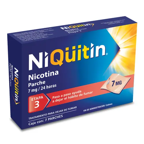 Niquitin Step 3 Nicotine Patch 7mg – 24-Hour Support | Stop Smoking Aid | CMC Pharmacy Cabo Delivery in Cabo Klk Cabo San Lucas