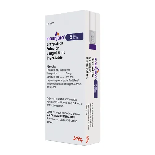 Mounjaro Kwikpen 5Mg/0.6Ml 3 ml | CMC Pharmacy Cabo Delivery in Cabo Mounjaro Kwikpen 5Mg/0.6Ml 3 ml