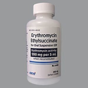 Erythromycin Ethylsuccinate Suspension 200mg/5ml — 100ml Bottle - CMC Pharmacy Cabo delivery