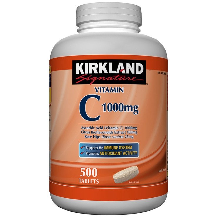 Kirkland Vitamin C 1000mg — 500 Tablets | CMC Pharmacy Cabo Delivery in Cabo Kirkland Vitamin C 1000mg 500 Tablets - CMC Pharmacy Cabo