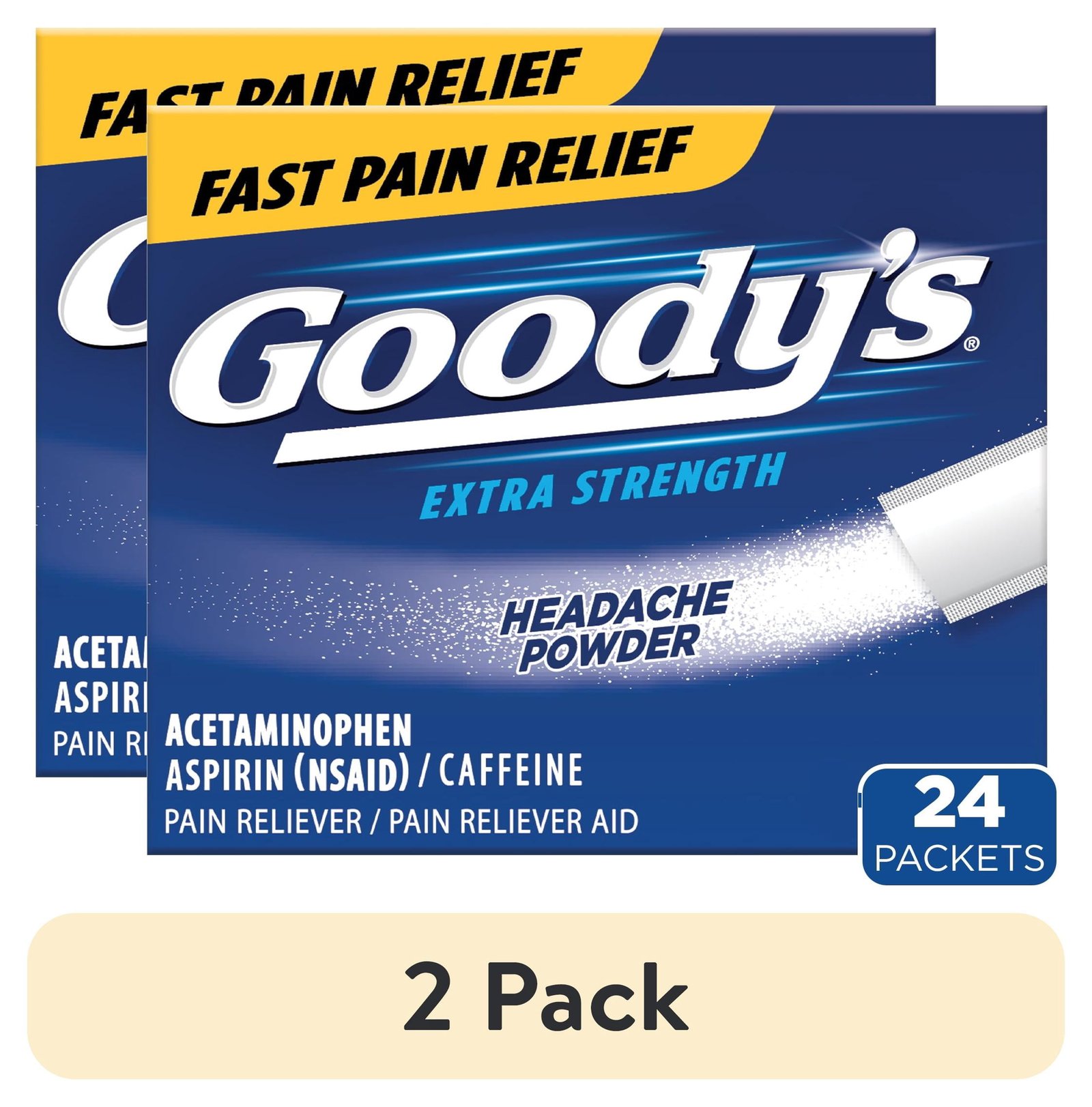 Goody's Headache Powder — 24 Stick Packs | CMC Pharmacy Cabo Delivery in Cabo Goody's Headache Powder 24 Stick Packs - CMC Pharmacy Cabo
