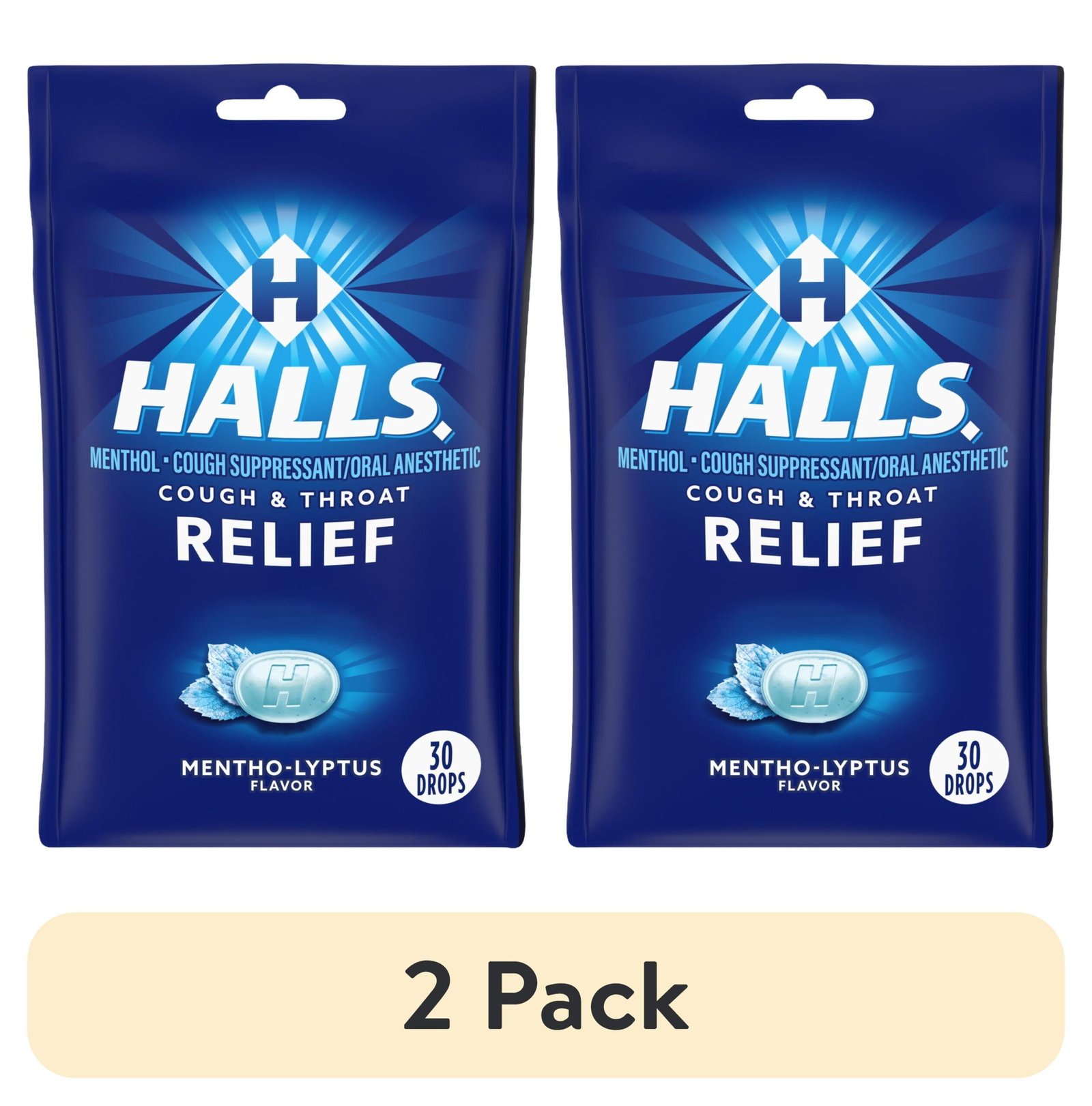 Halls Mentho-Lyptus Cough Drops — 30 Drops | CMC Pharmacy Cabo Delivery in Cabo Halls Mentho-Lyptus Cough Drops 30 Drops - CMC Pharmacy Cabo