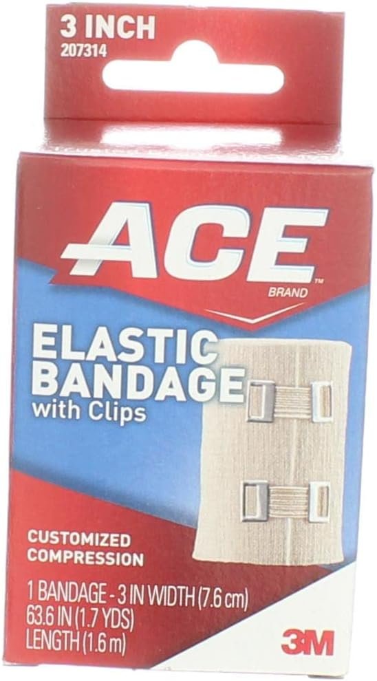 Ace Elastic Bandage 3" — 1 ct With Clips | CMC Pharmacy Cabo Delivery in Cabo Ace Elastic Bandage 3" 1 ct With Clips - CMC Pharmacy Cabo
