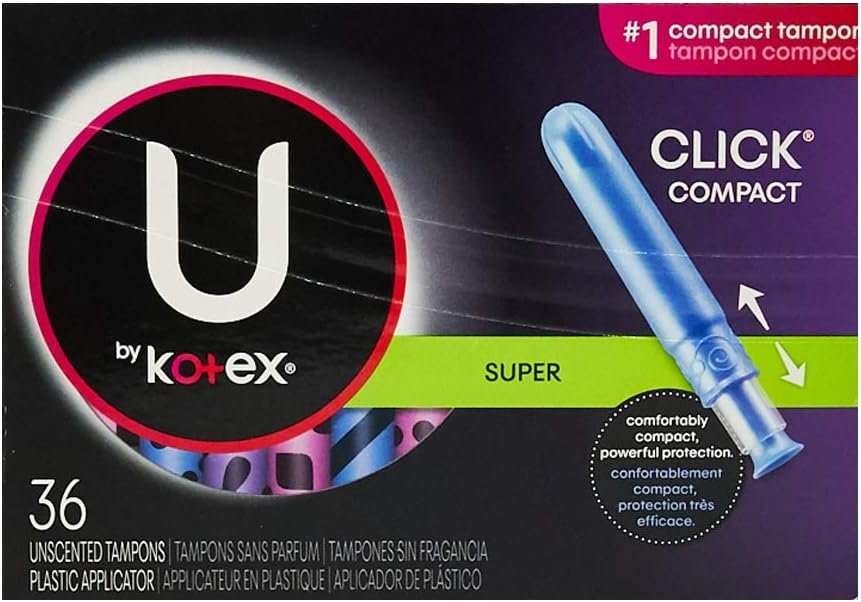 U by Kotex Click Compact Tampons — 36 ct | CMC Pharmacy Cabo Delivery in Cabo U by Kotex Click Compact Tampons 36 ct - CMC Pharmacy Cabo