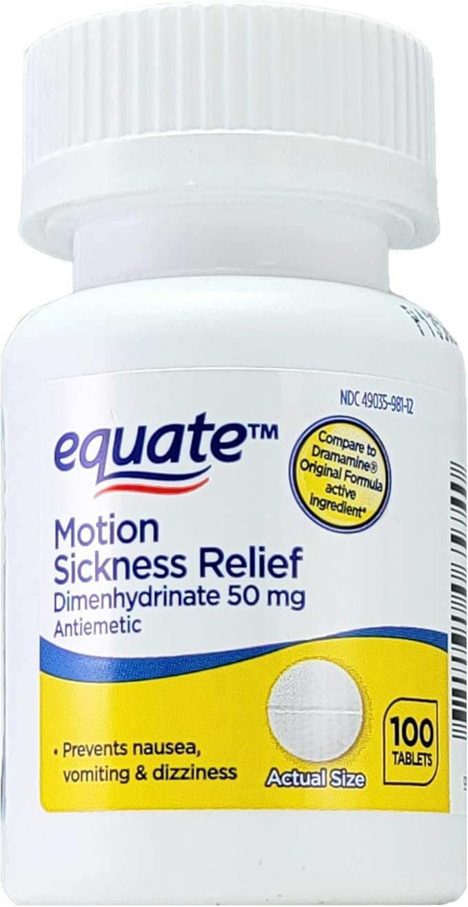 GoodSense Motion Sickness Tablets 50mg — 100 ct | CMC Pharmacy Cabo Delivery in Cabo GoodSense Motion Sickness Tablets 50mg 100 ct - CMC Pharmacy Cabo