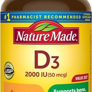 Nature Made Vitamin D3 2000 IU 220 Softgels - CMC Pharmacy Cabo