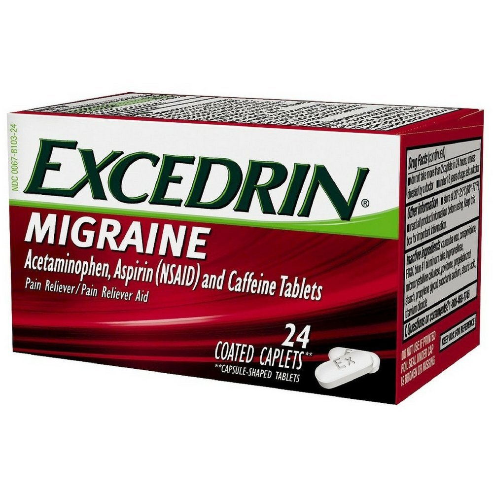 Excedrin Migraine — 24 Caplets | CMC Pharmacy Cabo Delivery in Cabo Excedrin Migraine 24 Caplets - CMC Pharmacy Cabo