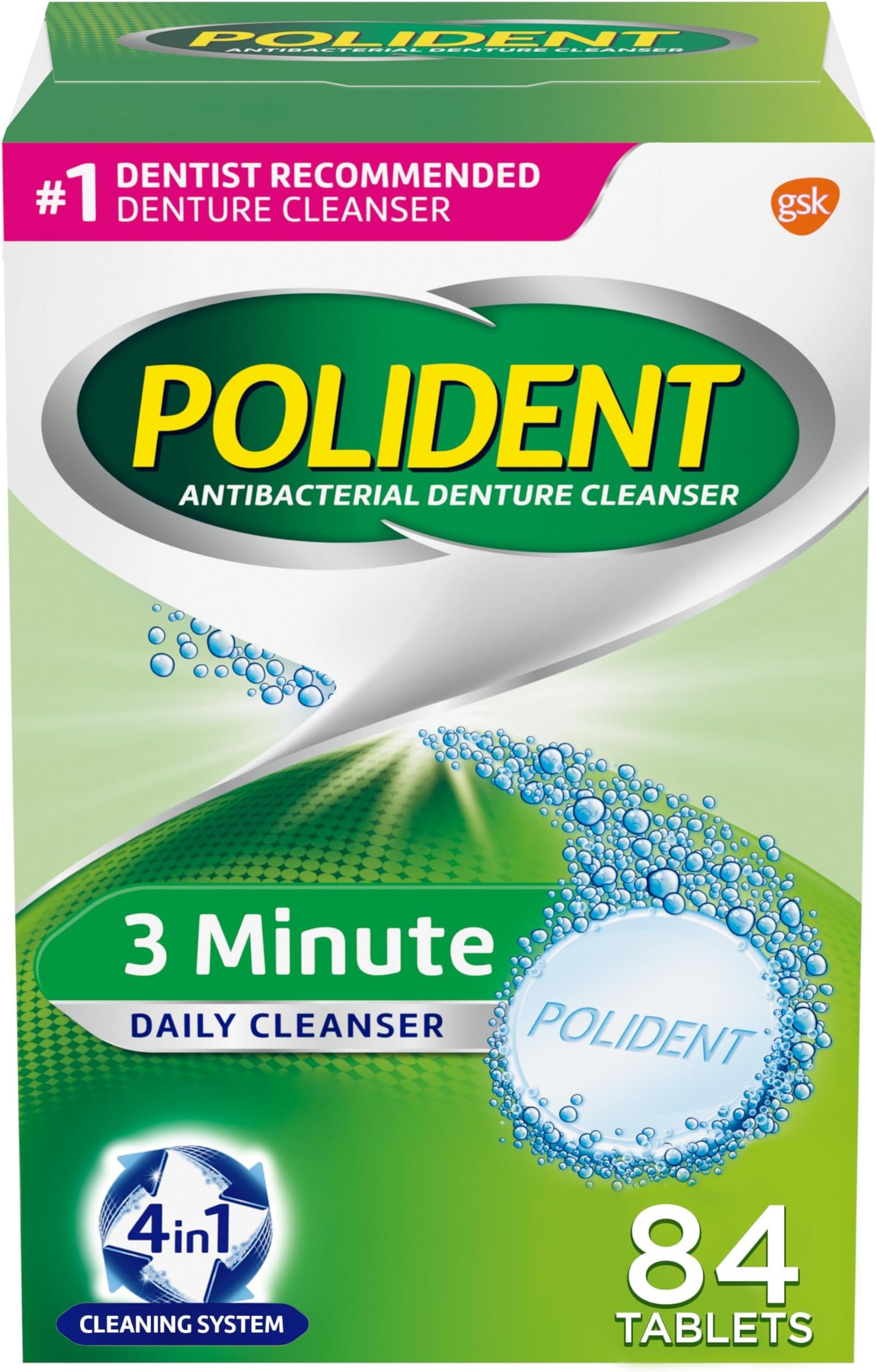 Polident Denture Cleanser — 84 Tablets | CMC Pharmacy Cabo Delivery in Cabo Polident Denture Cleanser 84 Tablets - CMC Pharmacy Cabo