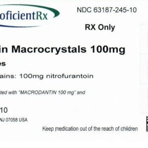 Nitrofurantoin Macrocrystals 100mg 14 Caps (Macrobid® Generic) - CMC Pharmacy Cabo