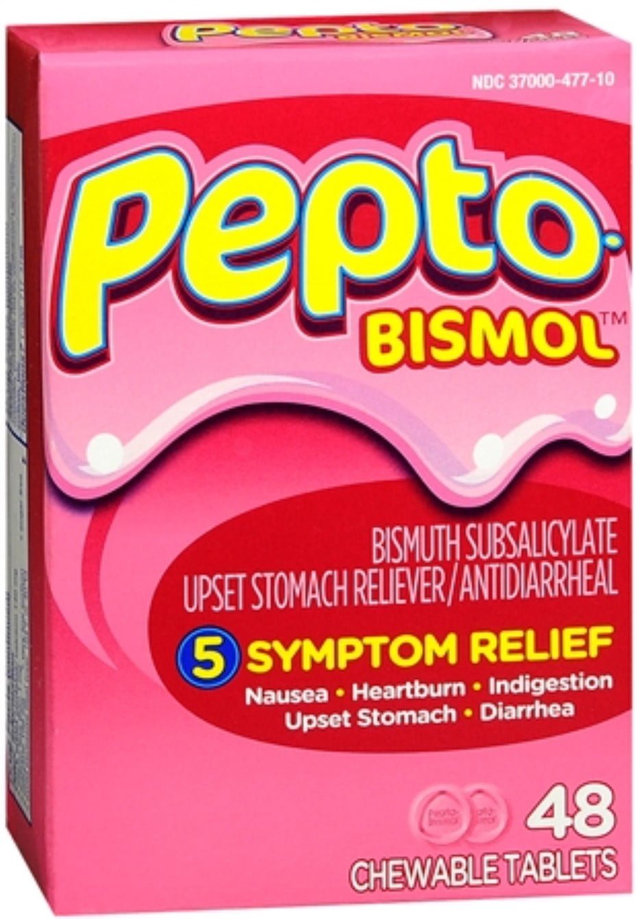 Pepto-Bismol Chewables — 48 Tablets | CMC Pharmacy Cabo Delivery in Cabo Pepto-Bismol Chewables 48 Tablets - CMC Pharmacy Cabo