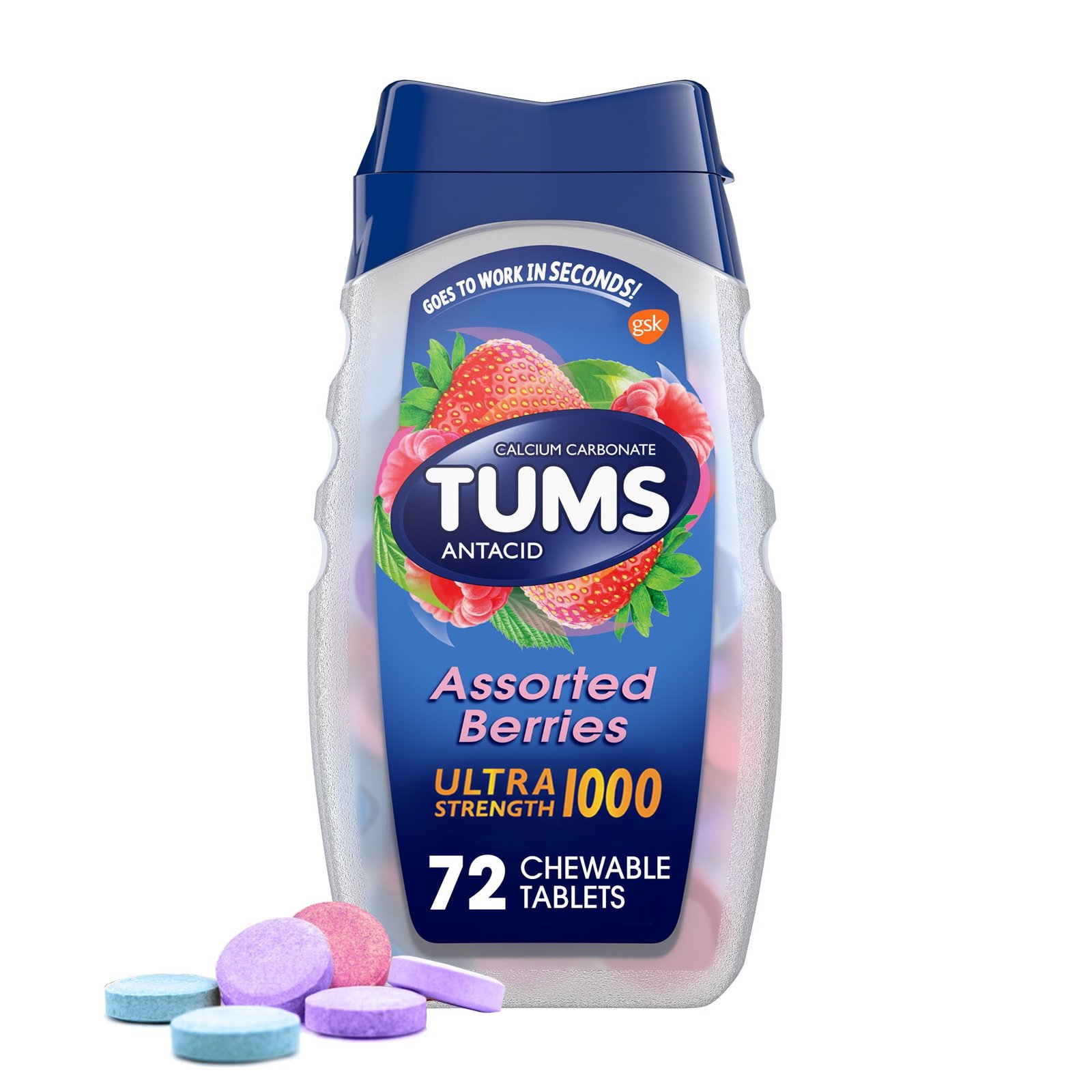 Tums Ultra Strength 1000 Assorted — 72 Tablets | CMC Pharmacy Cabo Delivery in Cabo Tums Ultra Strength 1000 Assorted 72 Tablets - CMC Pharmacy Cabo