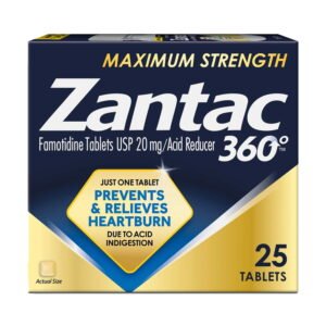 Zantac 360 Maximum Strength Famotidine 20mg - CMC Pharmacy Cabo delivery