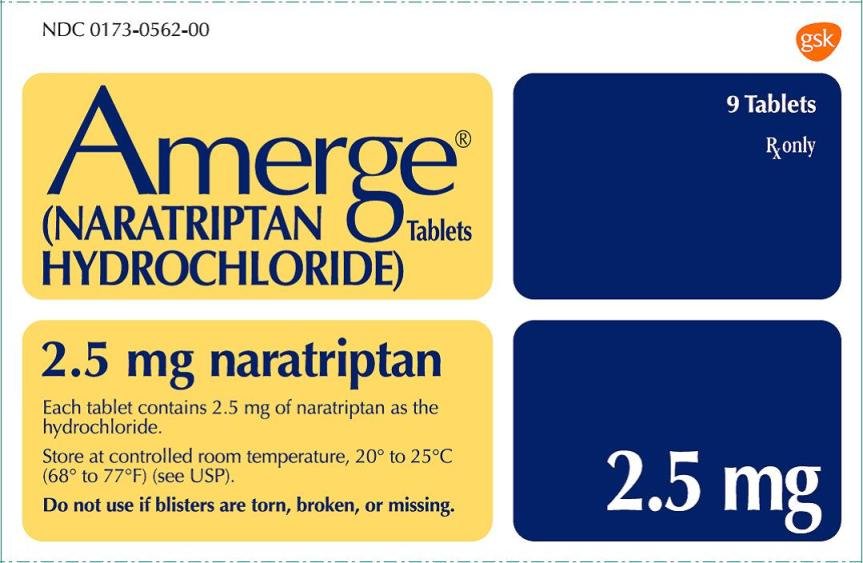 Naratriptan 2.5mg — 6 Tablets (Generic for Amerge®) | CMC Pharmacy Cabo Delivery in Cabo Naratriptan 2.5mg - CMC Pharmacy Cabo delivery