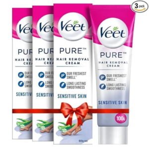 Veet Pure Hair Removal Cream Sensitive 100ml - CMC Pharmacy Cabo