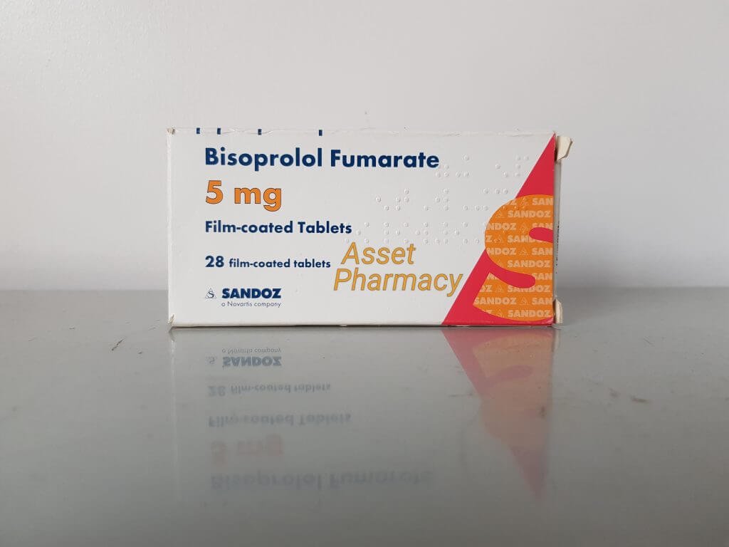 Bisoprolol 5mg — 30 Tablets | CMC Pharmacy Cabo Delivery in Cabo Bisoprolol 5mg - CMC Pharmacy Cabo delivery