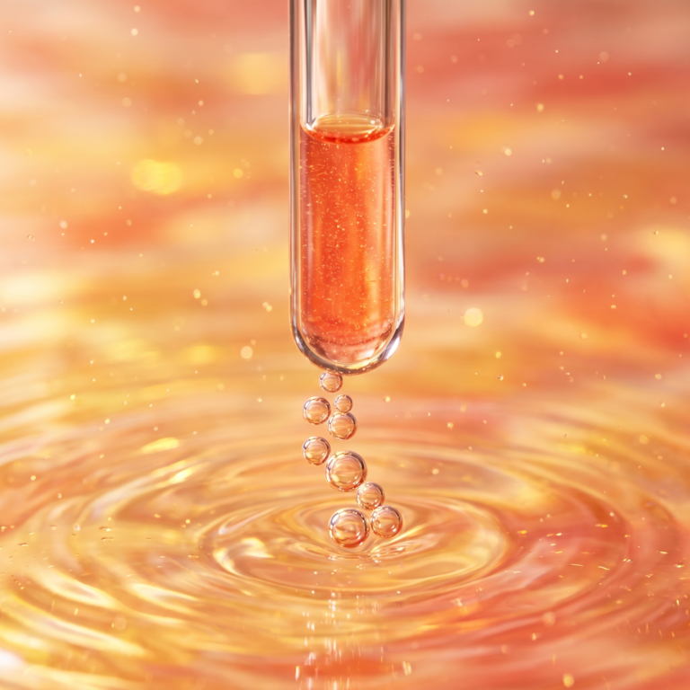 Immune Boost IV drip — coral citrus liquid macro photography — CMC Pharmacy Cabo