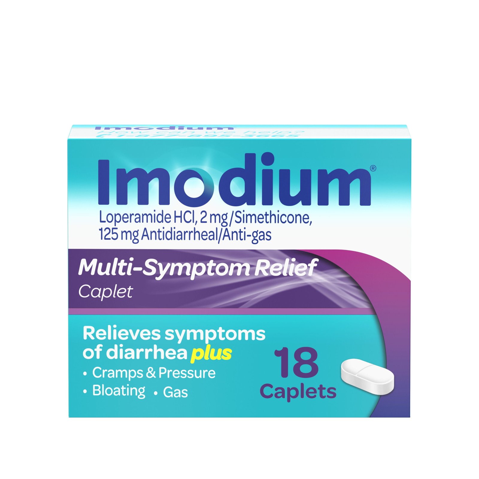 Imodium A-D Multi-Symptom Relief — 18 Caplets | CMC Pharmacy Cabo Delivery in Cabo Imodium A-D Multi-Symptom Relief 18 Caplets - CMC Pharmacy Cabo