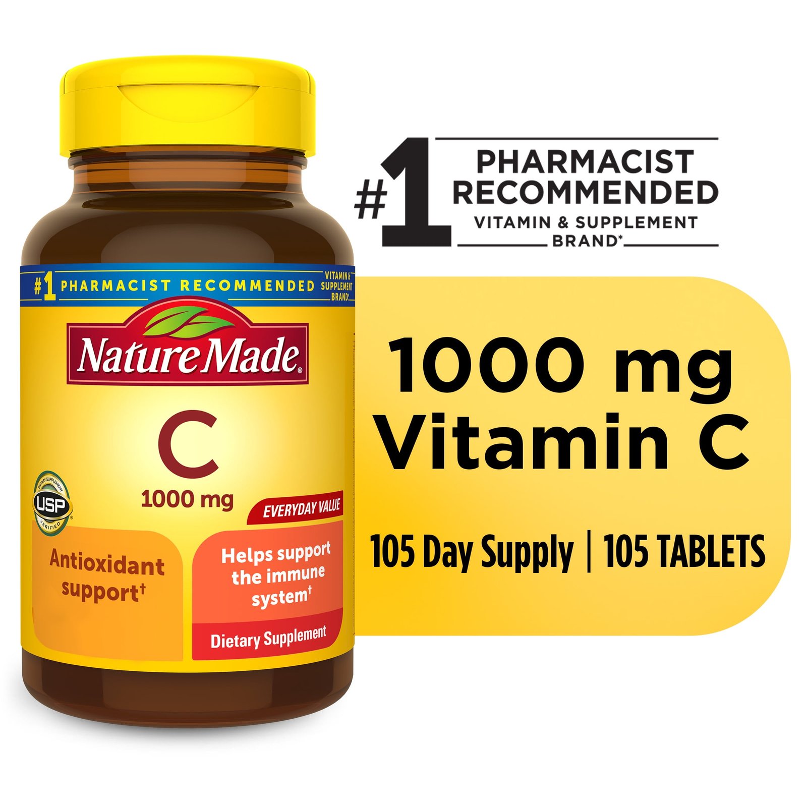 Vitamin C 1000mg High-Dose — 60 Tablets | CMC Pharmacy Cabo Delivery in Cabo Vitamin C 1000mg High-Dose - CMC Pharmacy Cabo delivery