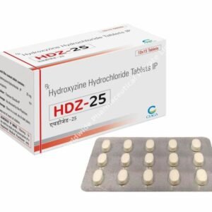 Hydroxyzine HCL 25mg — 30 Tablets (Generic for Atarax®) - CMC Pharmacy Cabo delivery