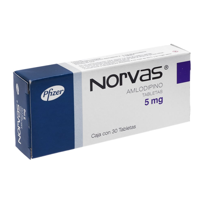 Amlodipine 5mg — 30 Tablets (Generic for Norvasc®) | CMC Pharmacy Cabo Delivery in Cabo Amlodipine 5mg 30 Tablets (Generic for Norvasc®) - CMC Pharmacy Cabo