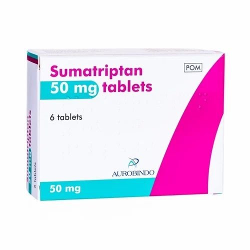 Sumatriptan 50mg — 6 Tablets (Generic for Imitrex®) | CMC Pharmacy Cabo Delivery in Cabo Sumatriptan 50mg - CMC Pharmacy Cabo delivery