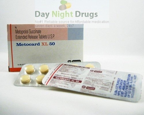 Metoprolol Succinate ER 50mg — 30 Tablets (Toprol XL® Generic) | CMC Pharmacy Cabo Delivery in Cabo Metoprolol Succinate ER 50mg 30 Tablets (Toprol XL® Generic) - CMC Pharmacy Cabo