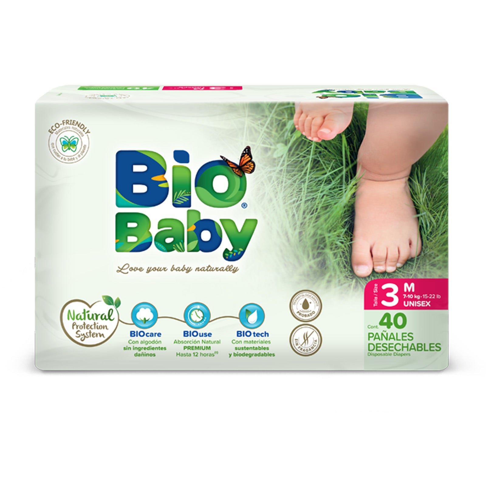 Diaper Bio Baby Size 3 Medium 40 Diapers | CMC Pharmacy Cabo Delivery in Cabo Diaper Bio Baby Size 3 Medium 40 Diapers