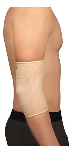 Elbow Support Elastic Beige Anti-deslizante P/ Lesiones Benesta | CMC Pharmacy Cabo Delivery in Cabo Elbow Support Elastic Beige Anti-deslizante P/ Lesiones Benesta
