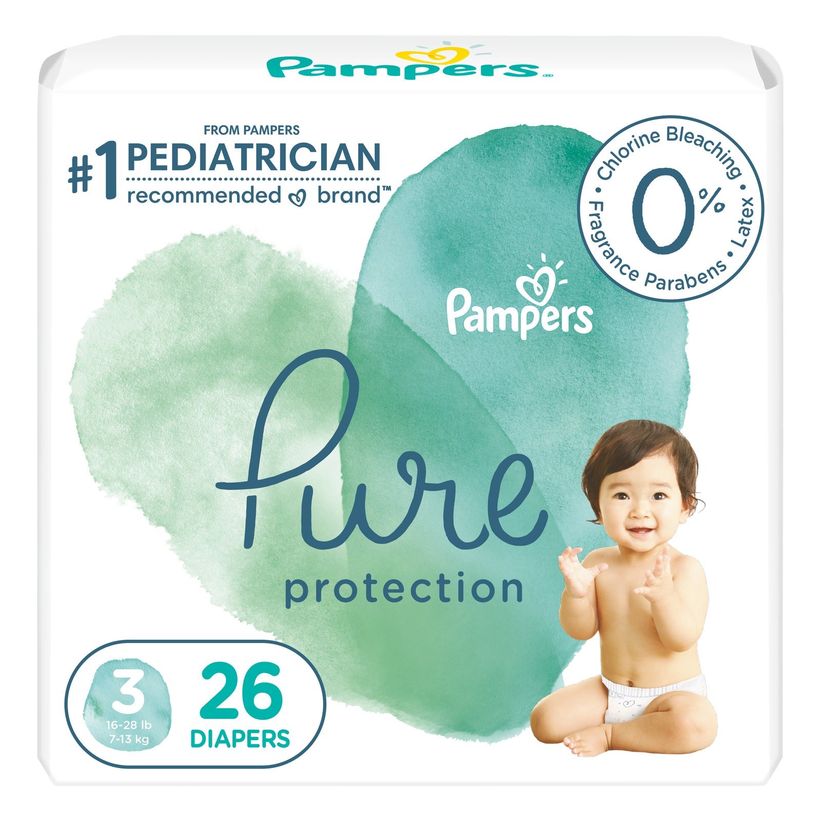 Diaper Pampers Pure Stage 3 26 pcs | CMC Pharmacy Cabo Delivery in Cabo Diaper Pampers Pure Stage 3 26 pcs