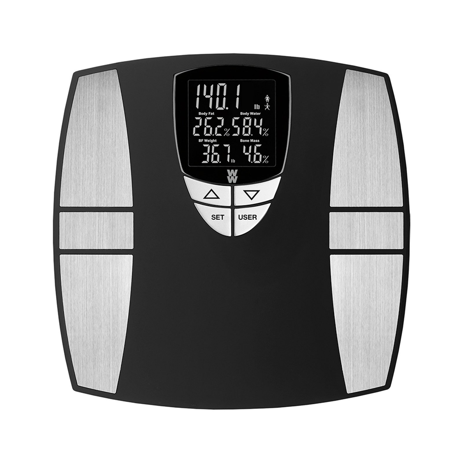 Conair Scale Display Extragrande Black 4 Mediciones | CMC Pharmacy Cabo Delivery in Cabo Conair Scale Display Extragrande Black 4 Mediciones