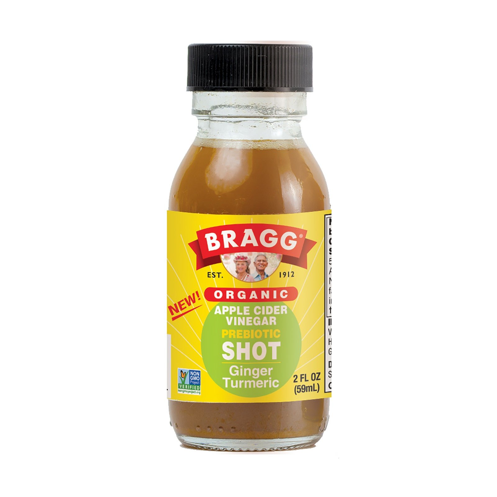 Bragg Shot Apple Cider Vinegar with Ginger & Turmeric 59 ml | CMC Pharmacy Cabo Delivery in Cabo Bragg Shot Apple Cider Vinegar with Ginger & Turmeric 59 ml