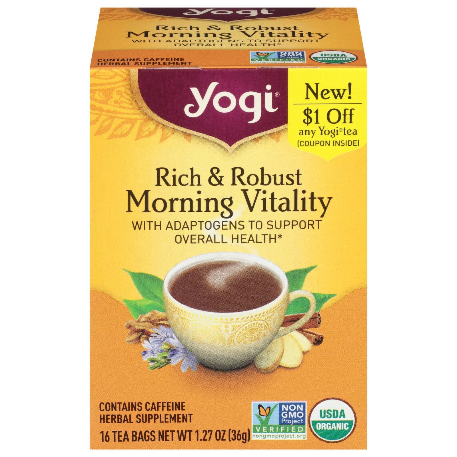Yogi Infusión Hongos & Hierba 36 g | CMC Pharmacy Cabo Delivery in Cabo Yogi Infusión Hongos & Hierba 36 g
