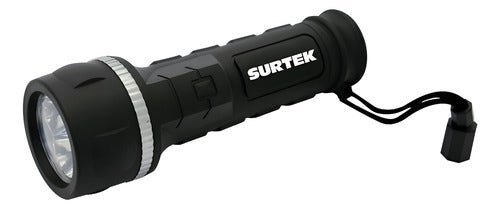 Flashlight 3 Led Anti-impacto Durable C/ Leash Surtek White Black | CMC Pharmacy Cabo Delivery in Cabo Flashlight 3 Led Anti-impacto Durable C/ Leash Surtek White Black