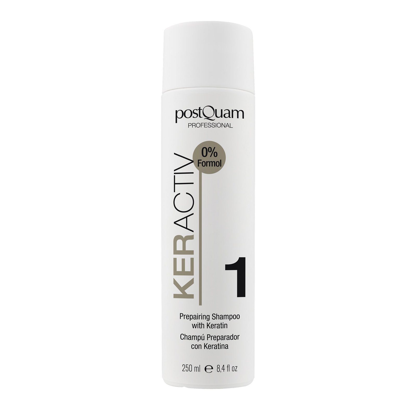 Shampoo Repairing 1 Keractiv 250 ml Postquam | CMC Pharmacy Cabo Delivery in Cabo Shampoo Repairing 1 Keractiv 250 ml Postquam
