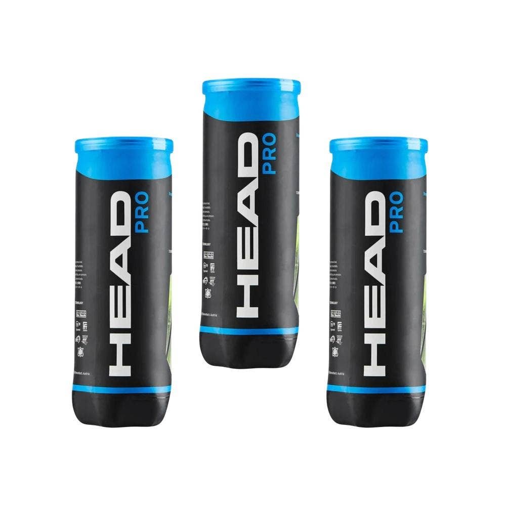 Pack 3 Botes 3 pelotas Head Padel Pro High Altitude | CMC Pharmacy Cabo Delivery in Cabo Pack 3 Botes 3 pelotas Head Padel Pro High Altitude