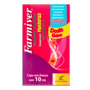 QUINFAMIDE / ALBENDAZOLE 100/200MG PEDIATRIC SUSPENSION 10 ML 1 PIECE