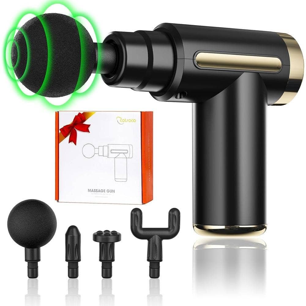 Mini Massage Gun Muscular Portable Ultra Silenciosa 35DB with 6 Velocidades & 4 Cabezales for | CMC Pharmacy Cabo Delivery in Cabo Mini Massage Gun Muscular Portable Ultra Silenciosa 35DB with 6 Velocidades & 4 Cabezales for