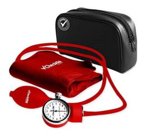 Blood Pressure Monitor Aneroid Popular Nylon Red Reading Checkatek Red Aneroid | CMC Pharmacy Cabo Delivery in Cabo Blood Pressure Monitor Aneroid Popular Nylon Red Reading Checkatek Red Aneroid