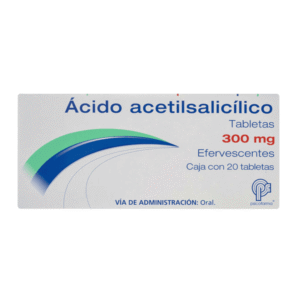ACETYLSALICYLIC ACID 300MG 20 EFFERVESCENT TABLETS