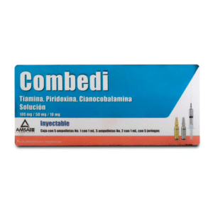 Hydroxocobalamin 10000 mcg / Thiamine 100 mg / Pyridoxine 50 mg Injectable Solution 5 Ampoules