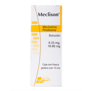 Meclizine / Pyridoxine Solution 8.33/16.66 mg Drops 15 ml 1 Piece