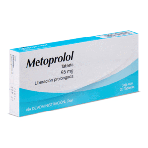 METOPROLOL 95 MG 20 TABLETS EXTENDED RELEASE