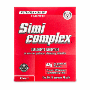 SIMICOMPLEX PROTEINS / VITAMINS / MINERALS STRAWBERRY FLAVOR POWDER FOR PREPARING DRINK 10 SACHETS