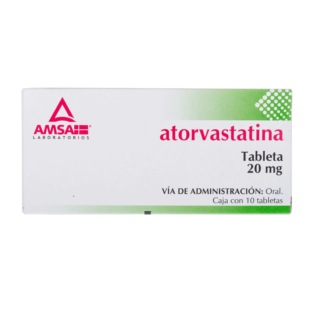ATORVASTATIN 20 MG 10 TABLETS | CMC Pharmacy Cabo Delivery in Cabo ATORVASTATIN 20 MG 10 TABLETS