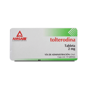 TOLTERODINE 2 MG 14 TABLETS